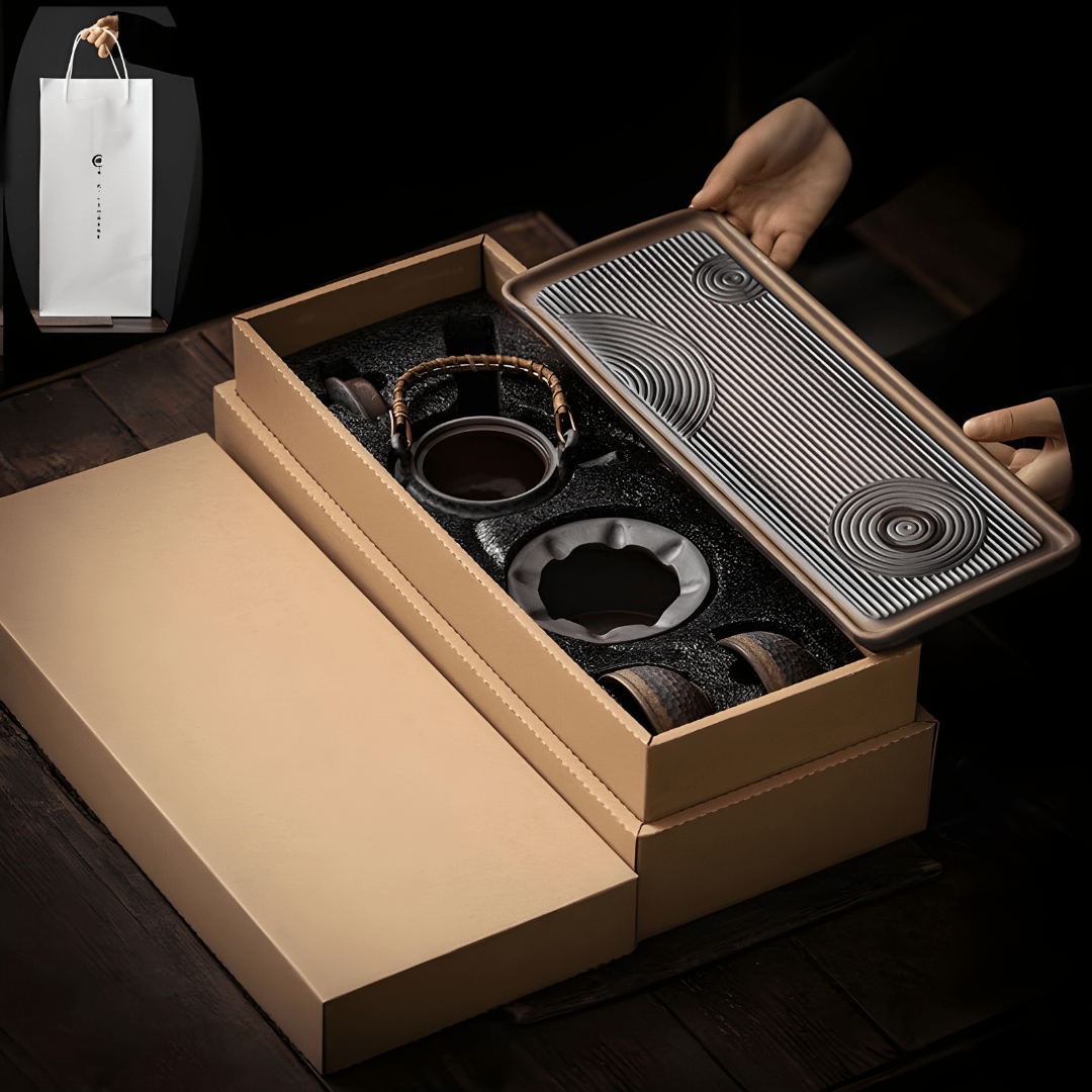 Premium Japanese Retro Stoneware Tea Set