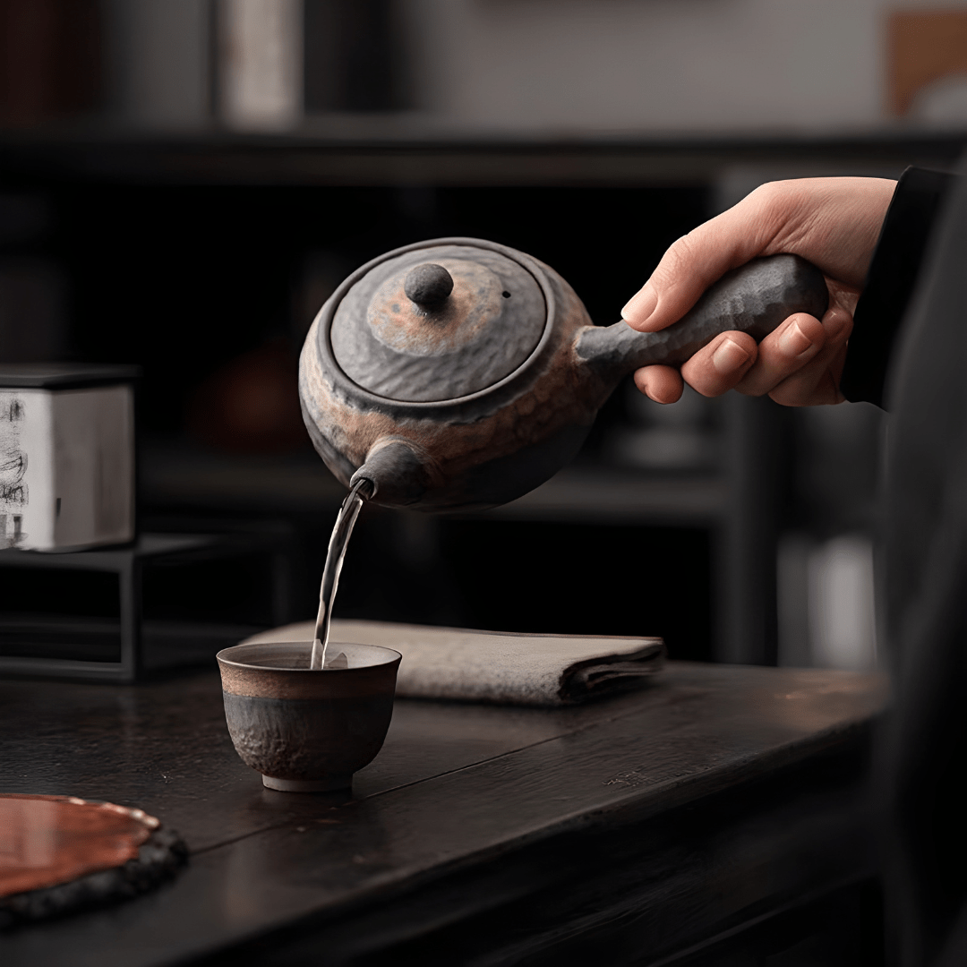 Japanese Style Lotus Pond Full Tea Set