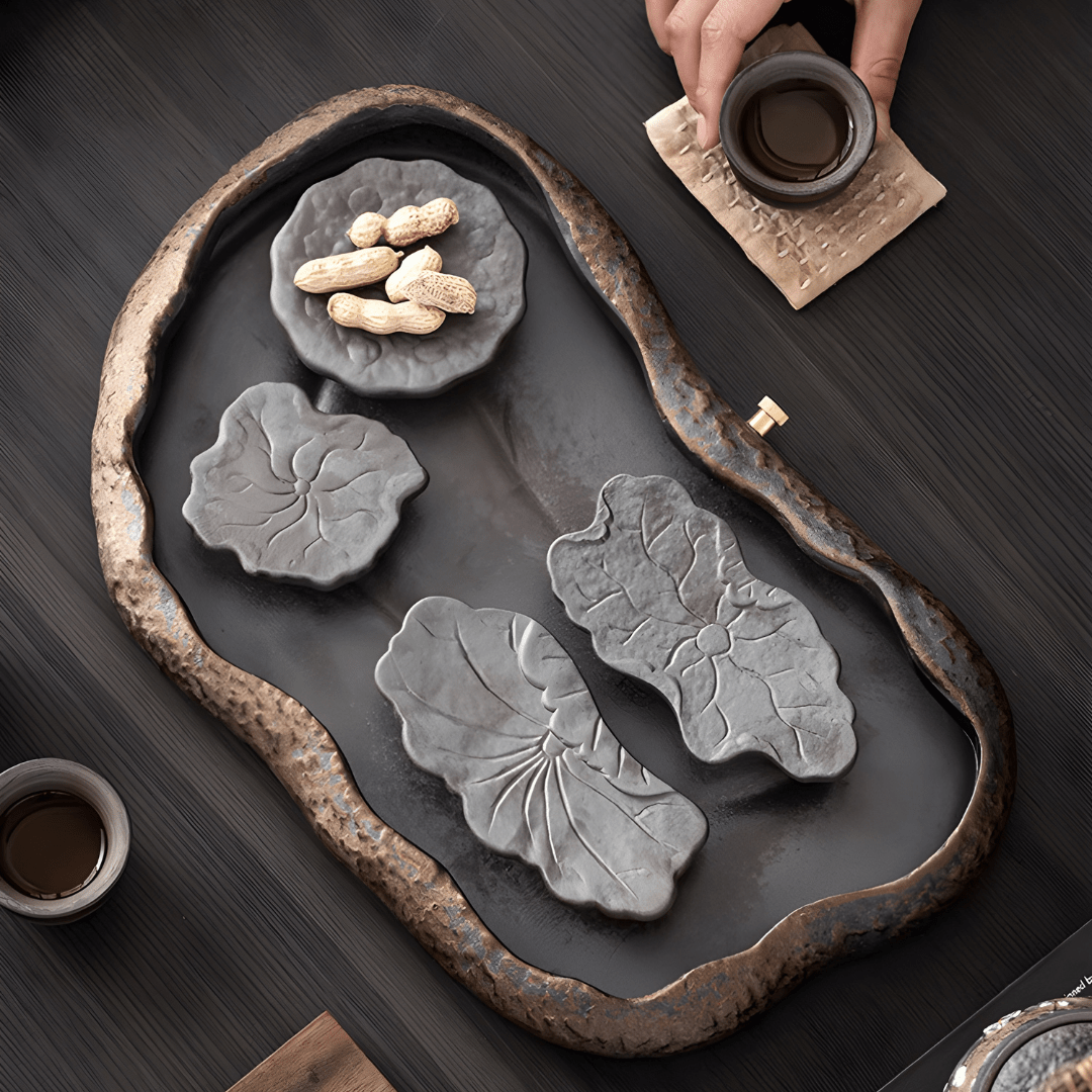 Japanese Style Lotus Pond Full Tea Set