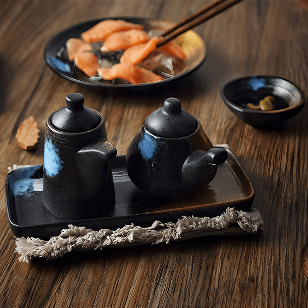 Japanese Retro Ceramic Seasoning Set