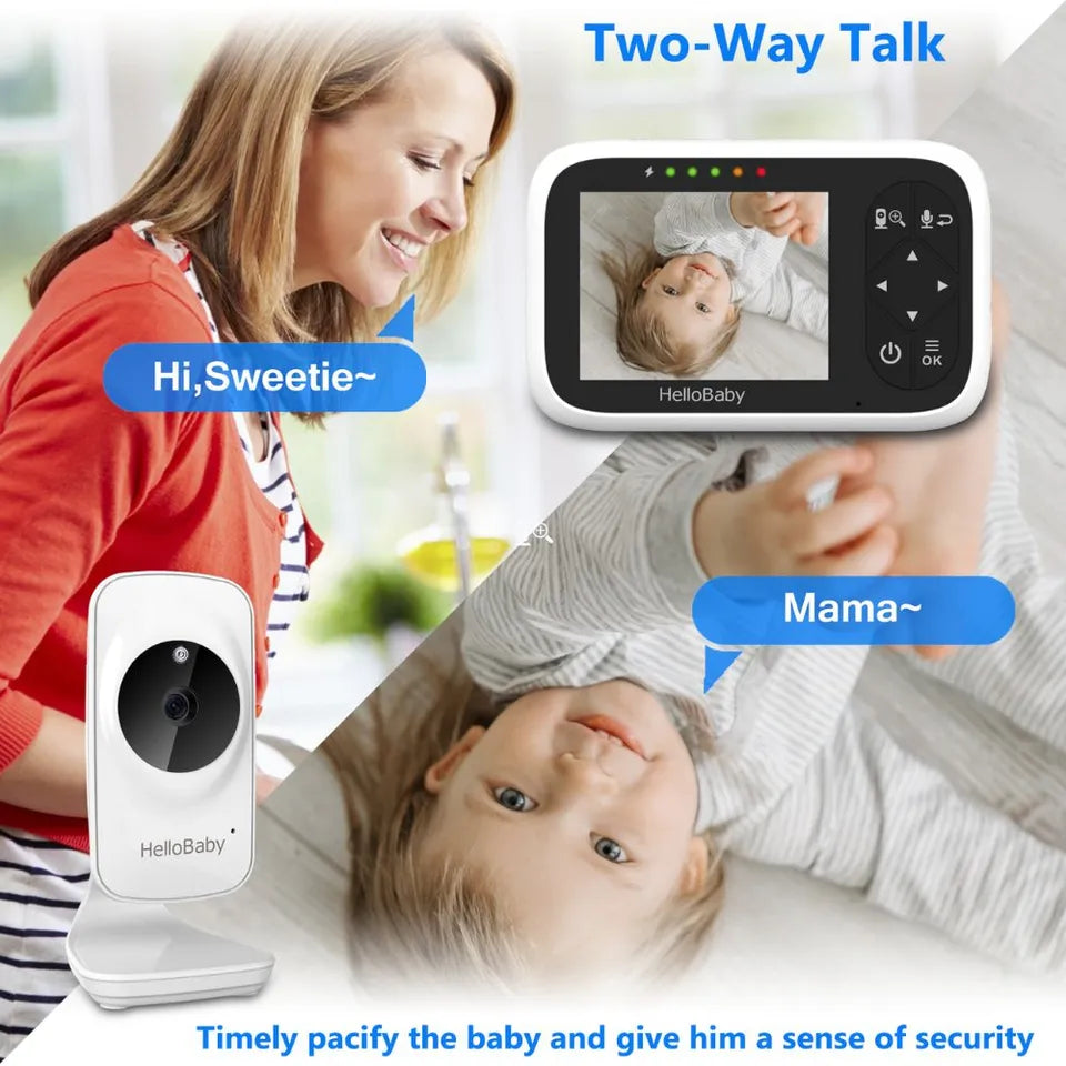 Hello Baby - 3.2-inch LCD Digital Video Baby Monitor W/ Night Vision