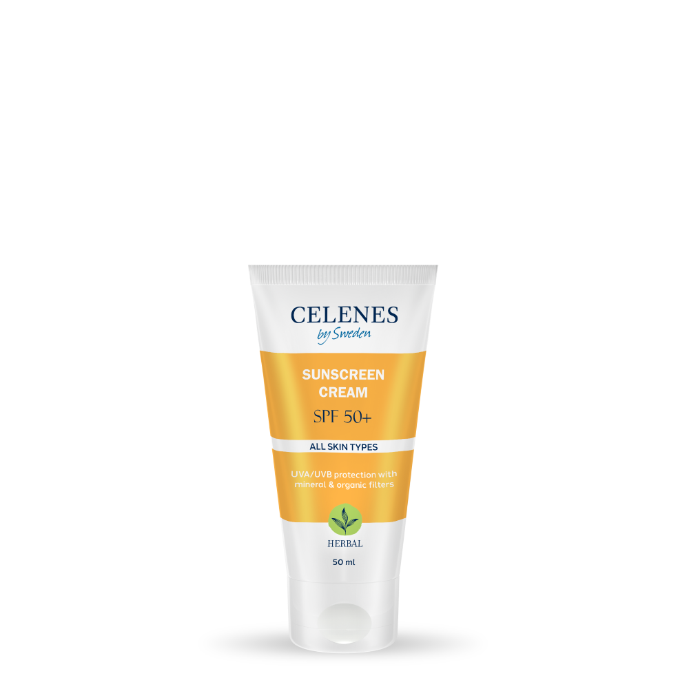 Celenes Herbal Full Protection & Natural Sunscreen Cream Anti-Aging Spf 50+- 50 ml - Medaid International