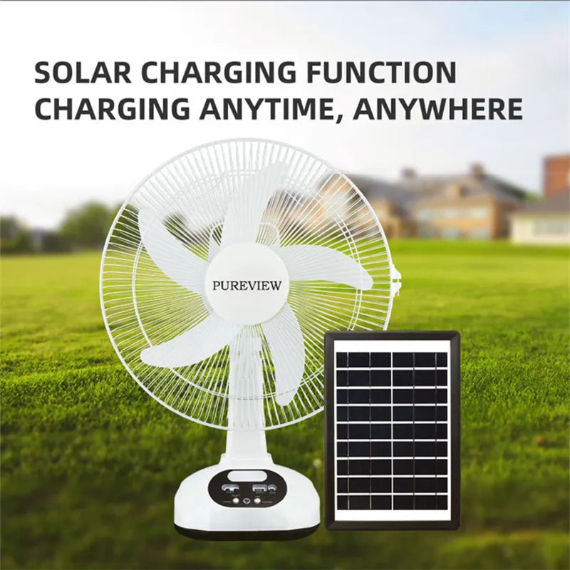 Portable Fan with Solar Panel - Medaid International
