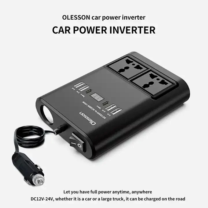 150W Car Power Inverter – DC 12V/24V to AC 220V Converter for Vehicle - Medaid International