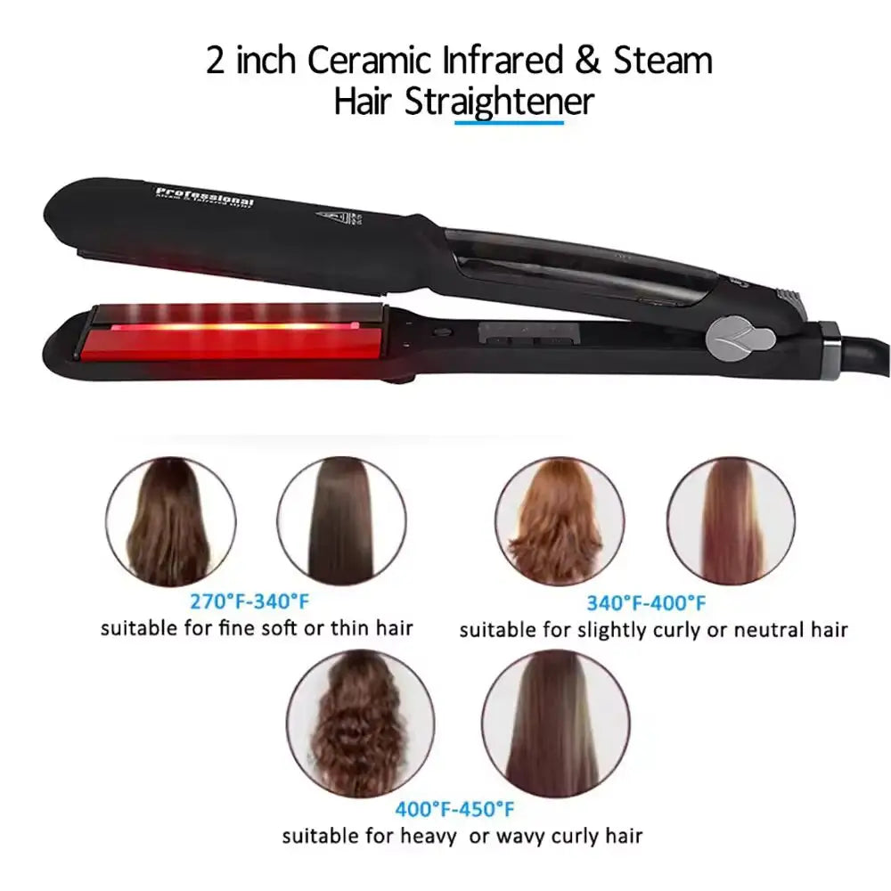Wide Hair Straightener Iron - Medaid International