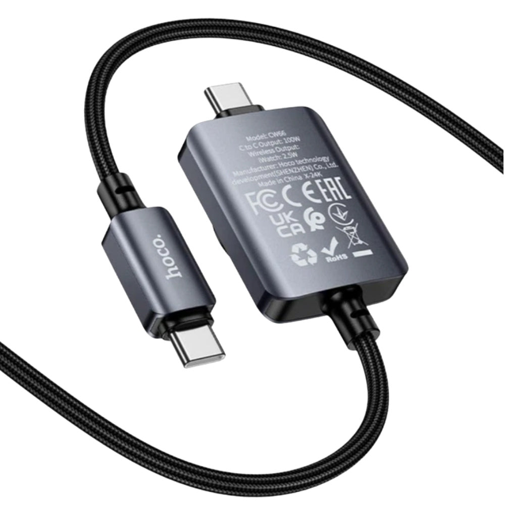 Hoco CW66 2-in-1 Cable with Apple Watch Charger