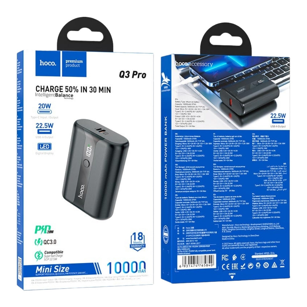 Hoco Q3 Pro Power Bank 10000mAh