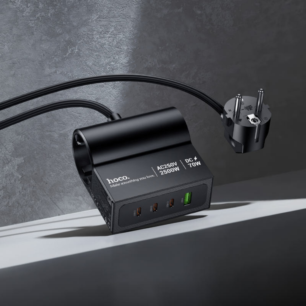 Hoco 70W Power Strip USB-C Hoco Fast Charging Hub