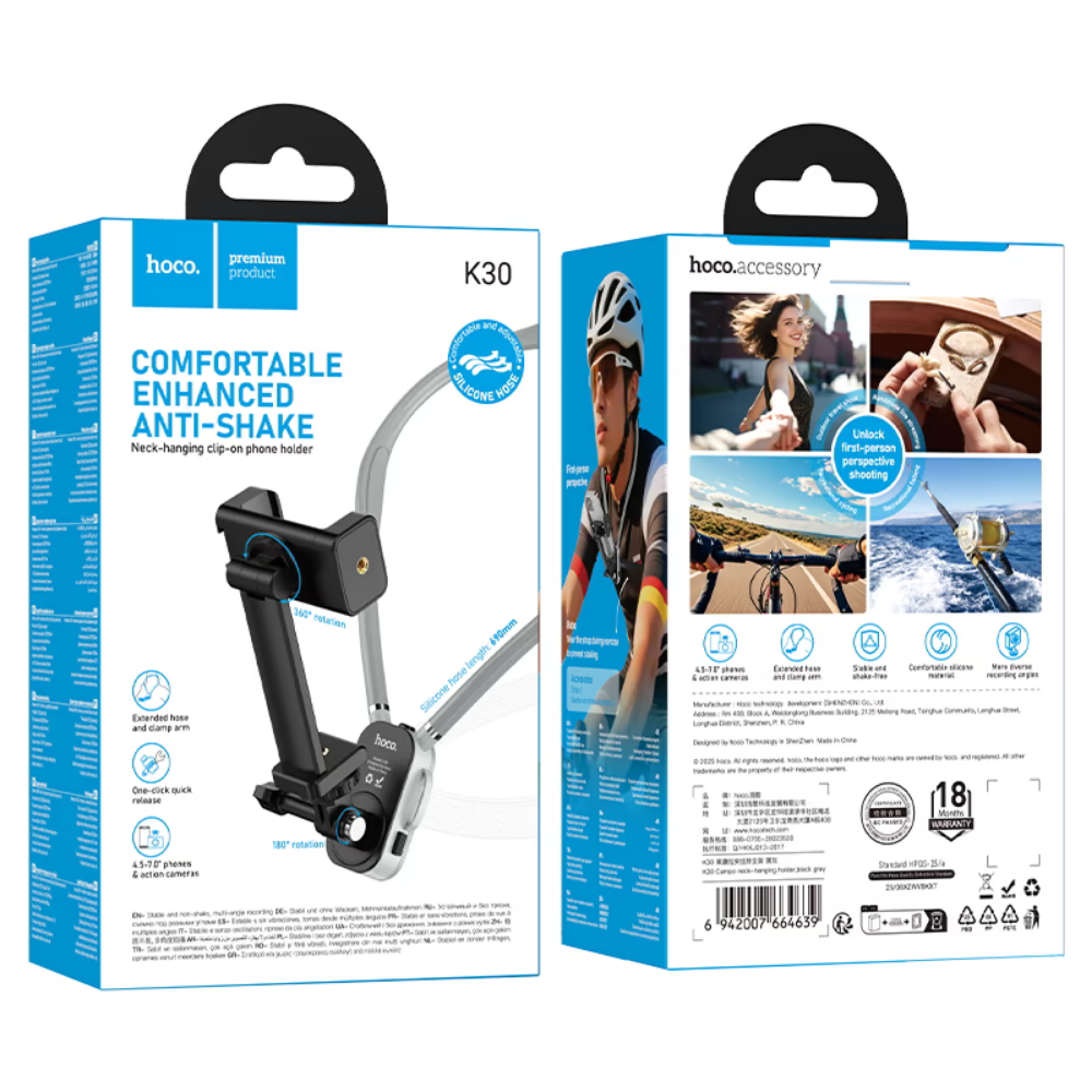 Hoco Neck-Hanging Holder K30 Camp Clamp