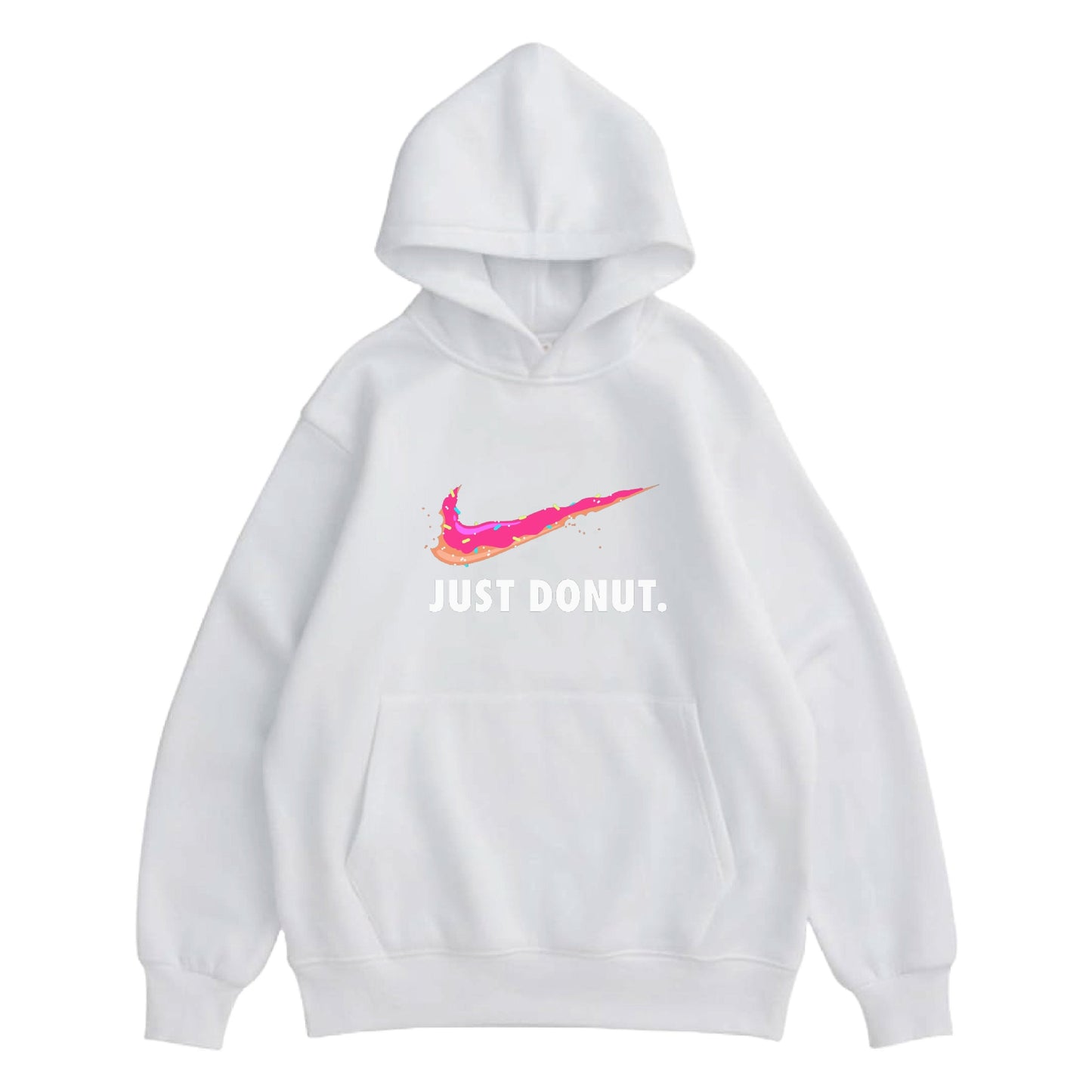 Hoodie "Just Donut" White - Medaid International