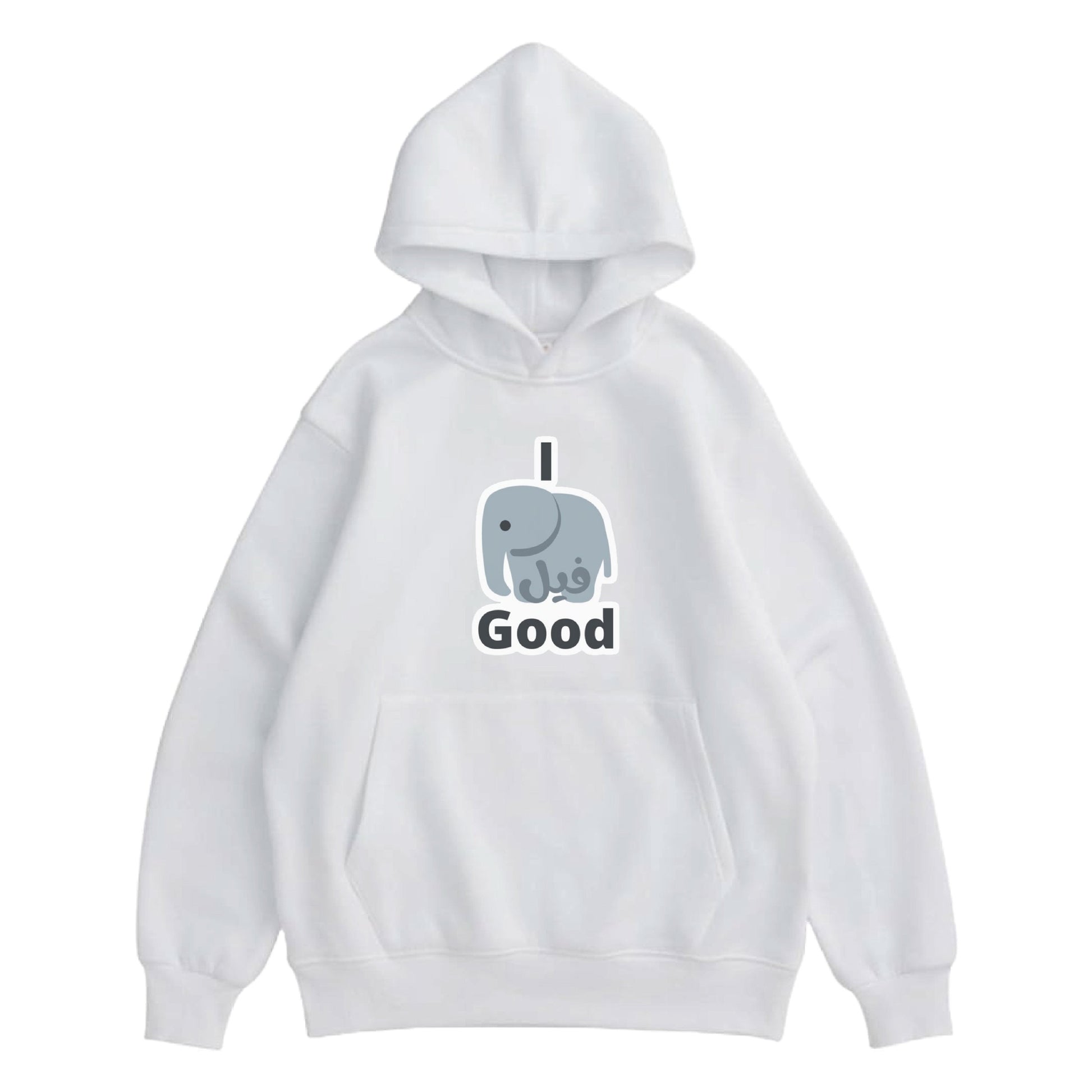 Hoodie "I Feel Good" White - Medaid International