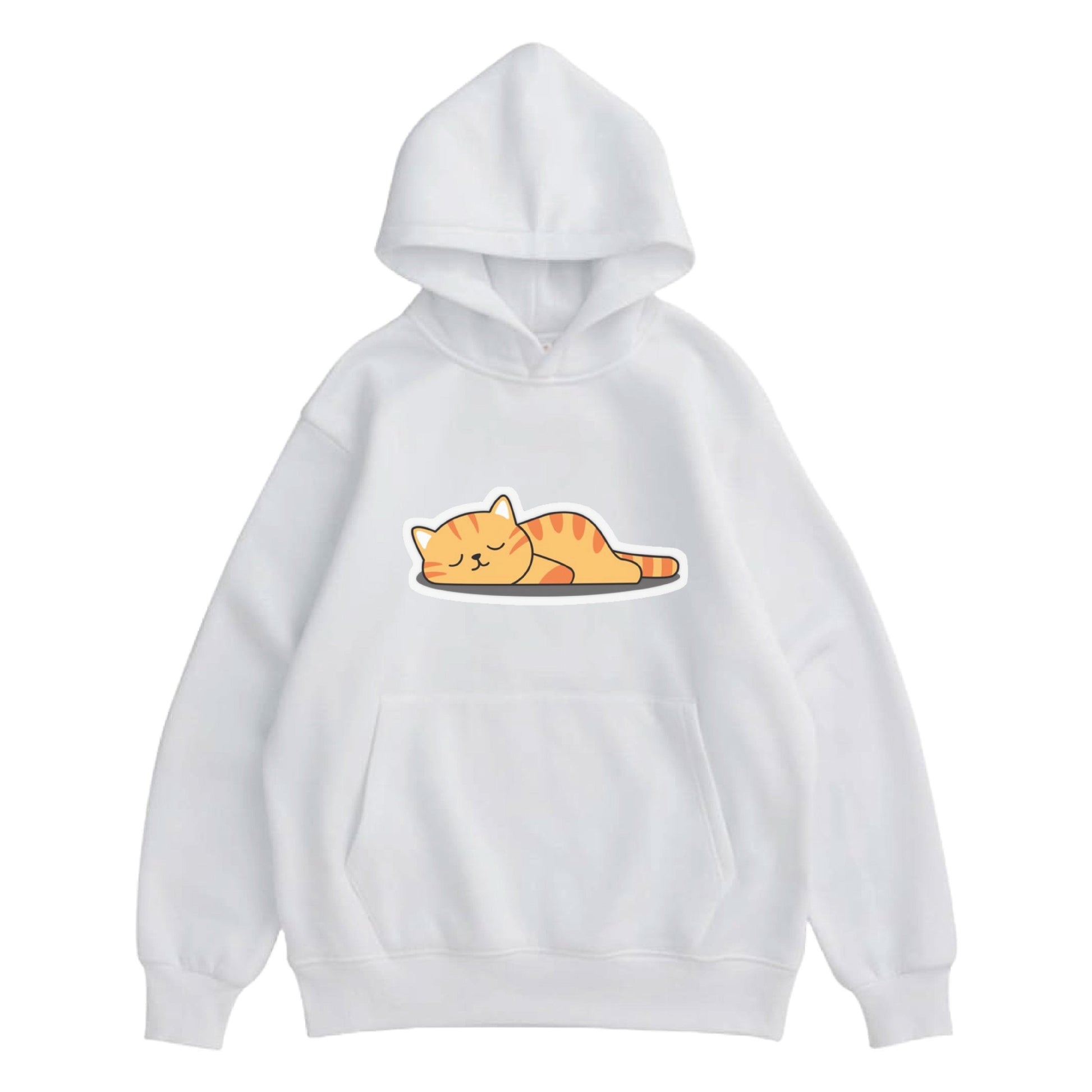 Hoodie "Sleepy Cat" White - Medaid International