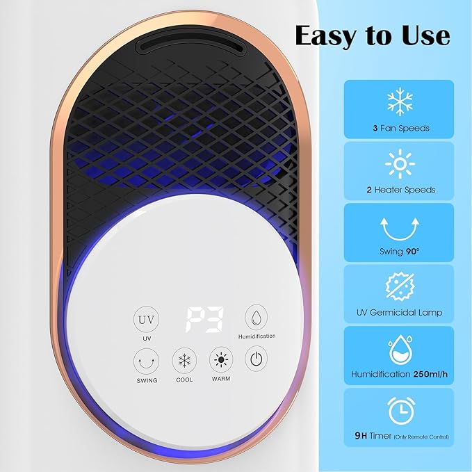 Hot & Cold Tower Fan with Humidifier