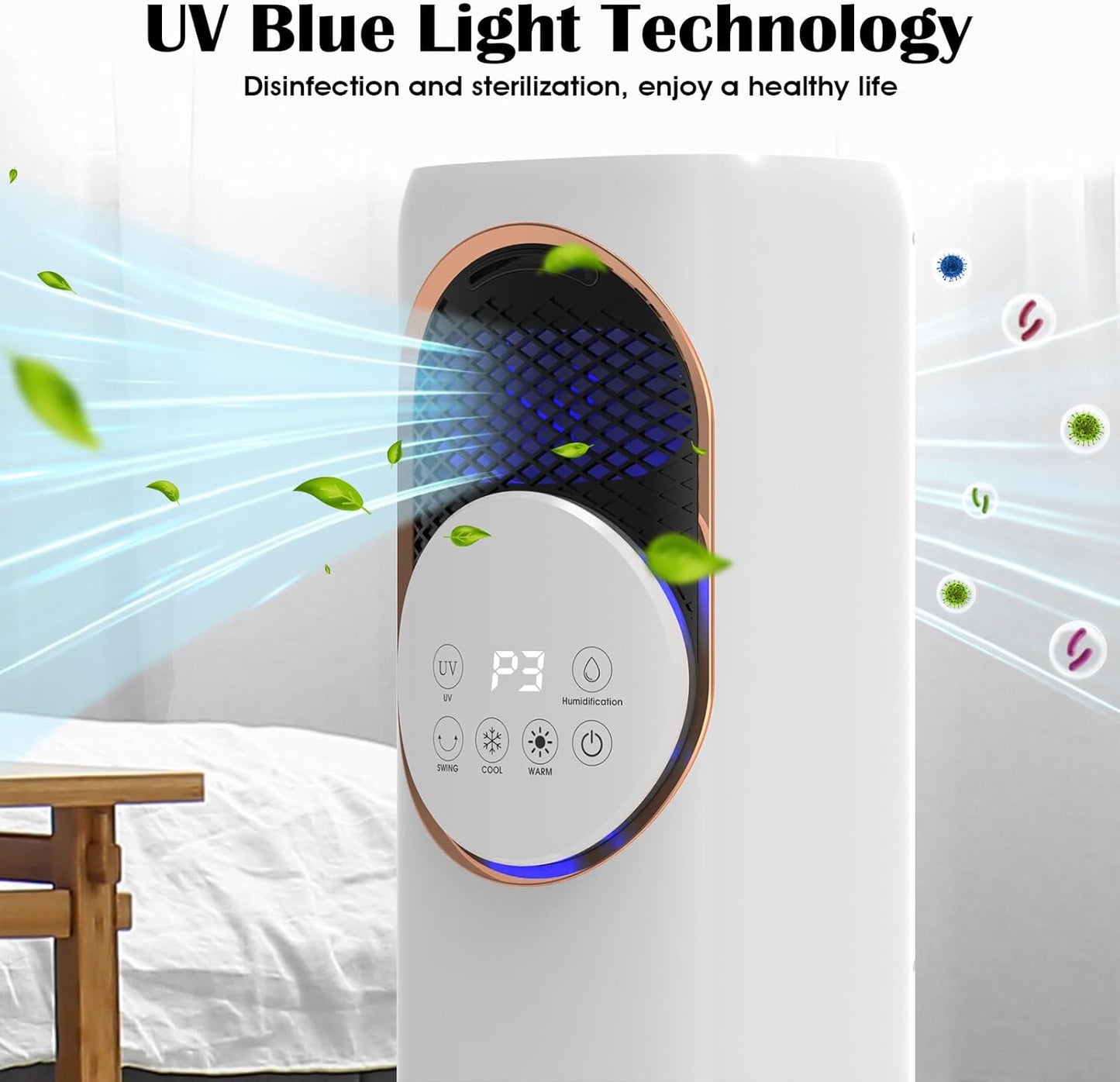 Hot & Cold Tower Fan with Humidifier