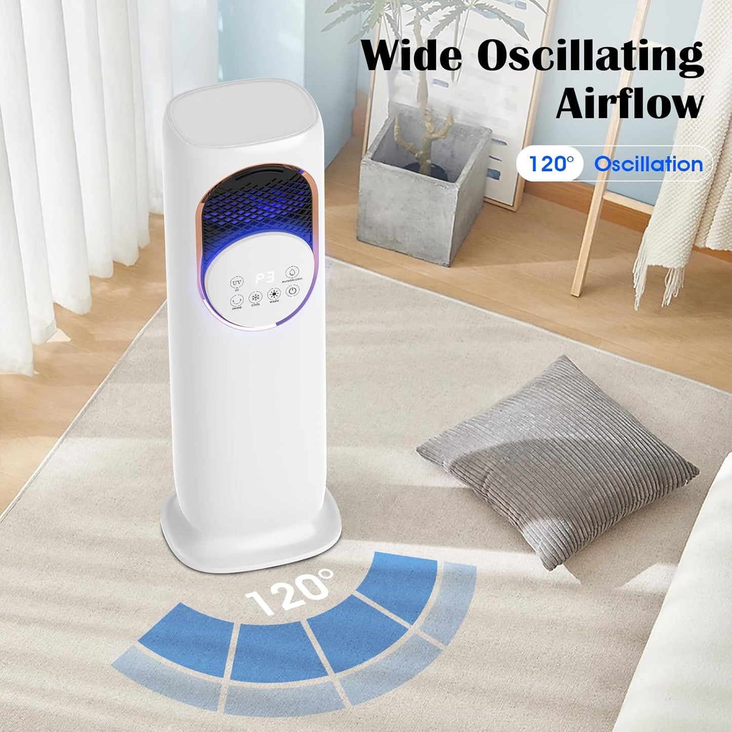 Hot & Cold Tower Fan with Humidifier