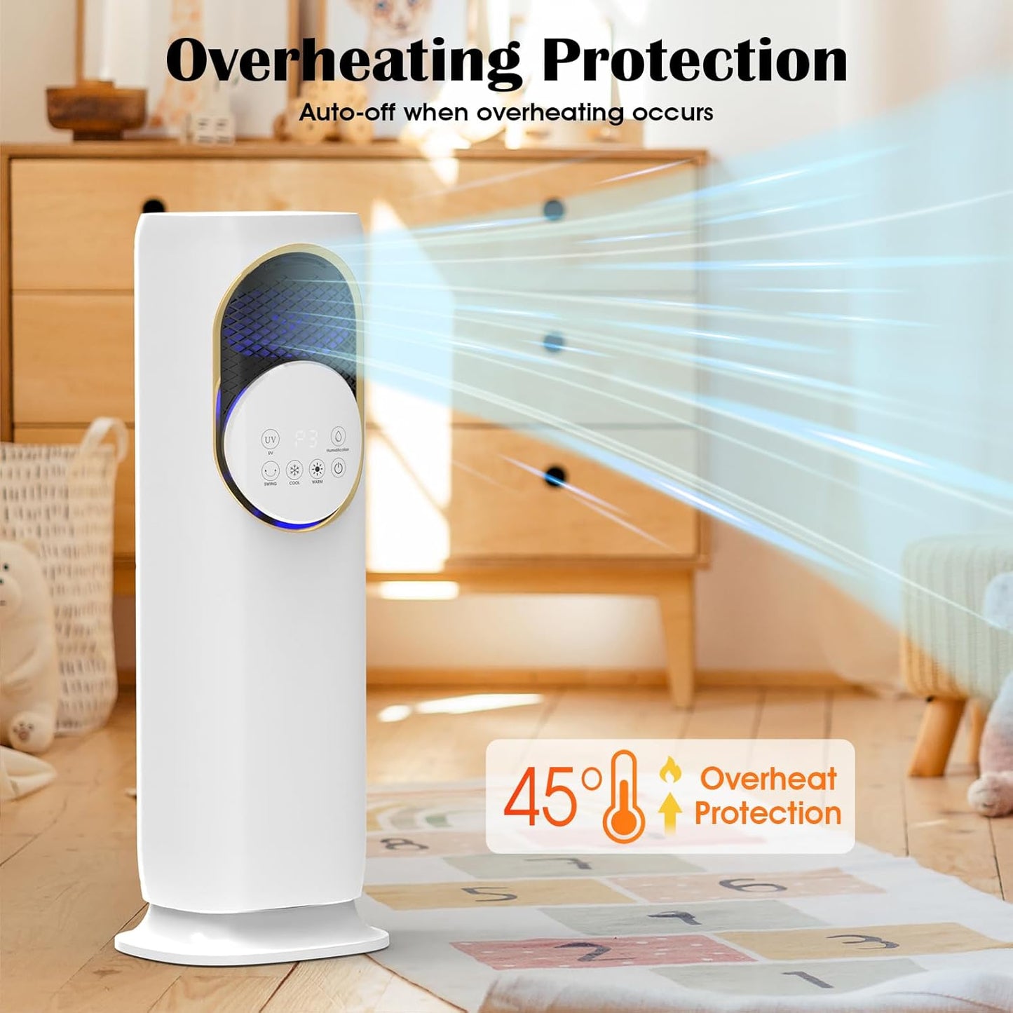 Hot & Cold Tower Fan with Humidifier
