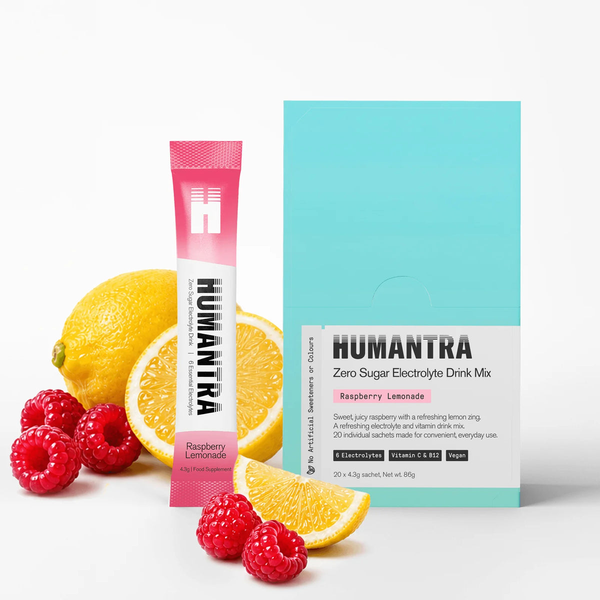 Humantra Hydration Packets | Zero Calorie, Zero Sugar Electrolyte Hydration Multiplier w/Essential Minerals, Boost Immune & Metabolic Functions