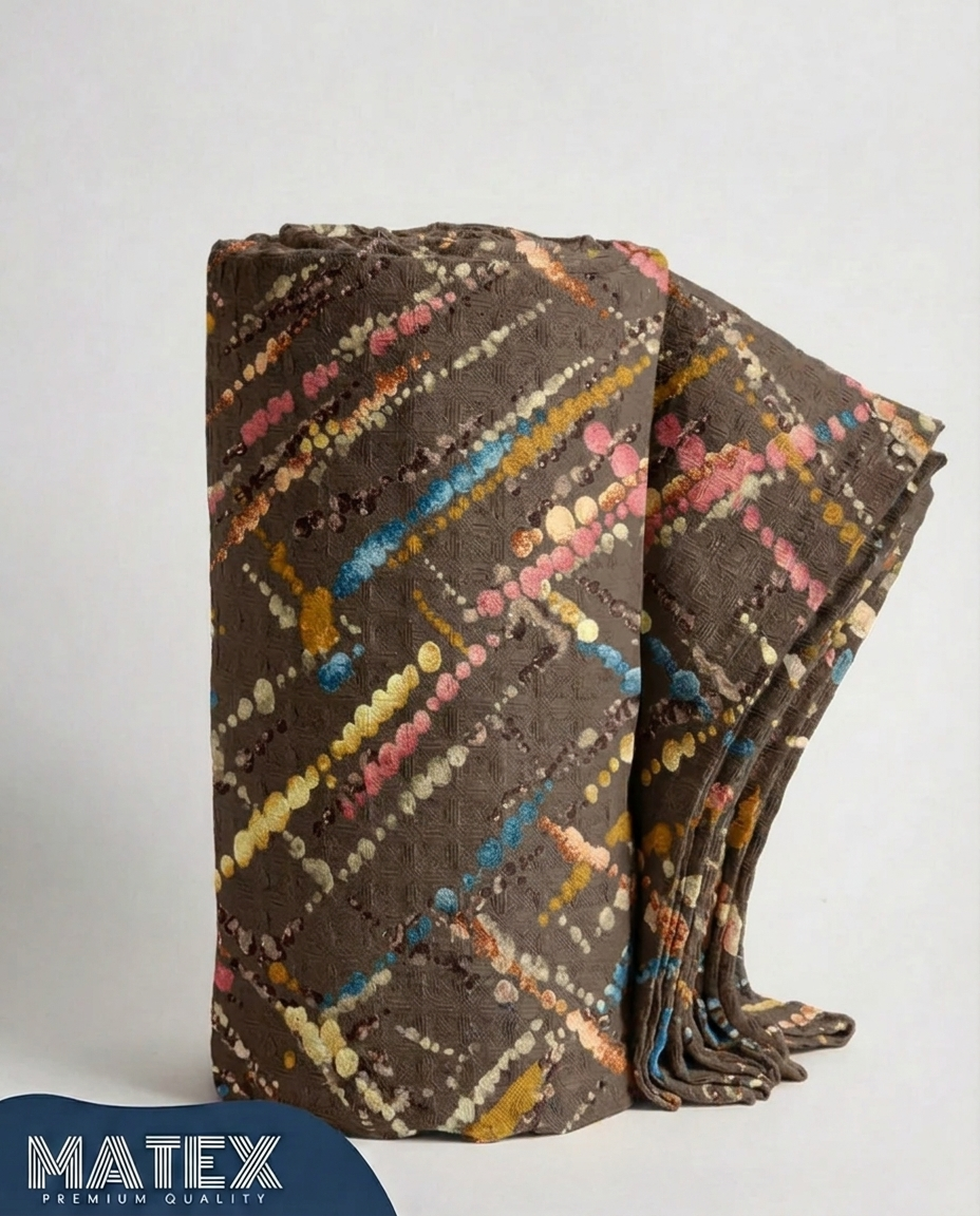 Tribal Splash Cotton Piqué Blanket