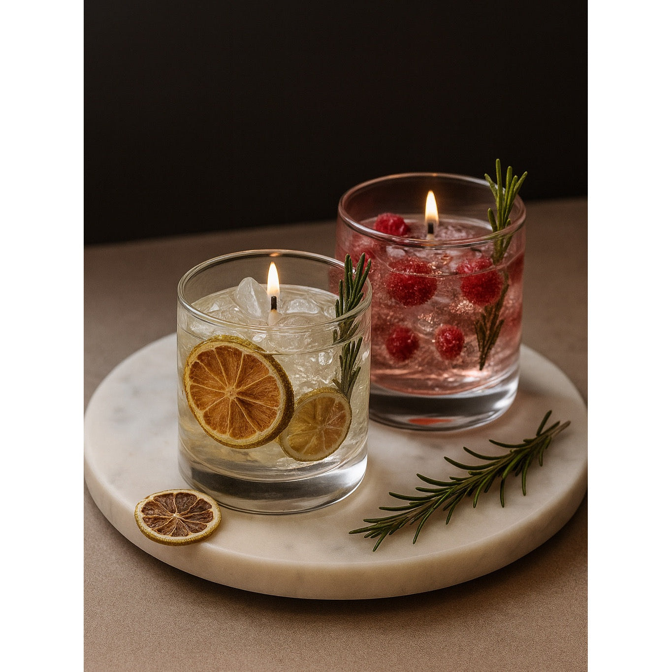 Scented Gin Tonic ice candle