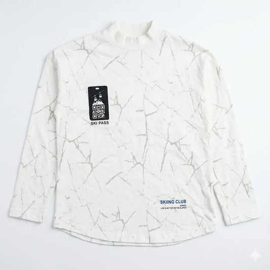 Zara Boy's White Marble-Patterned Long Sleeve Blouse | Zara In Lebanon