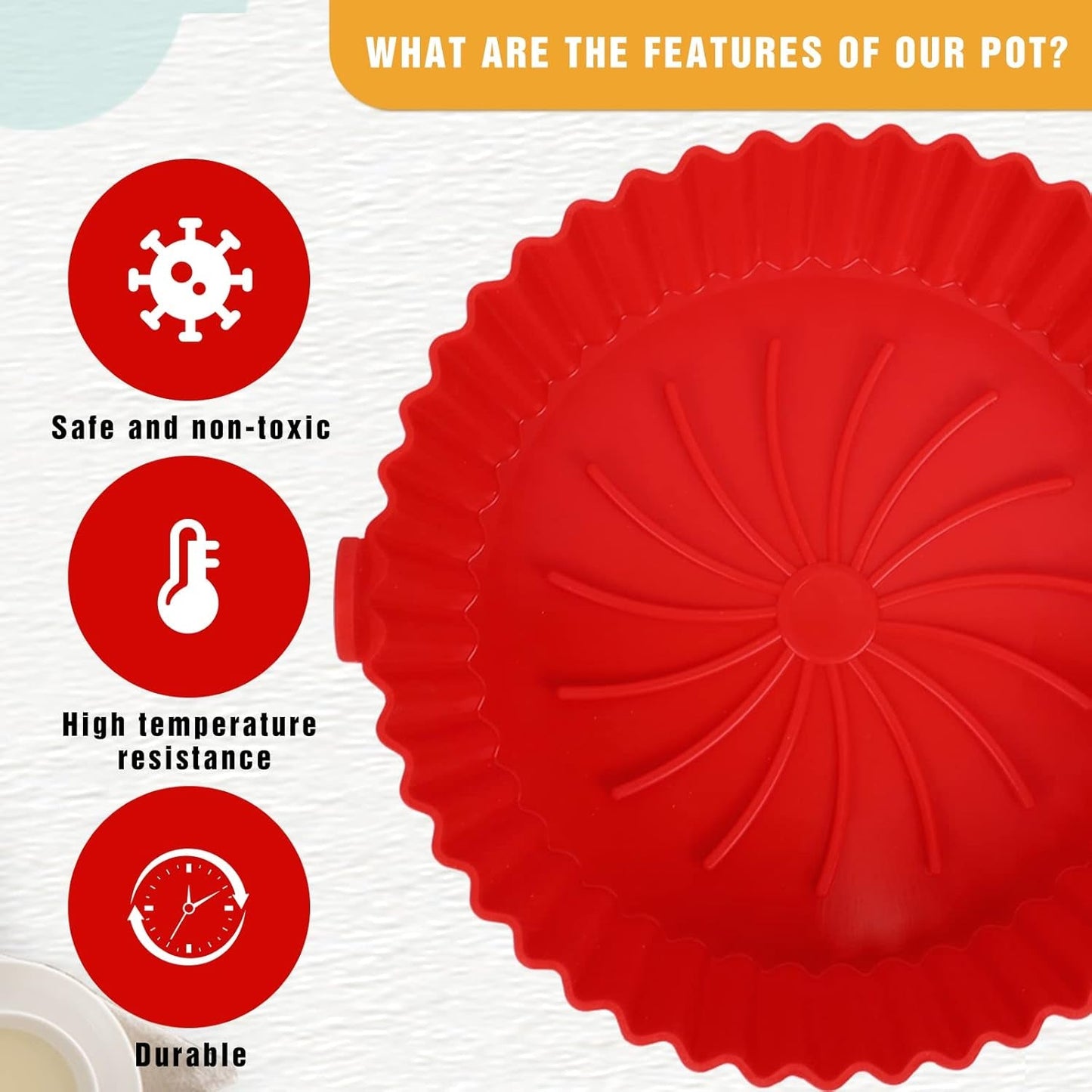 Air Fryer Silicone Baking Tray