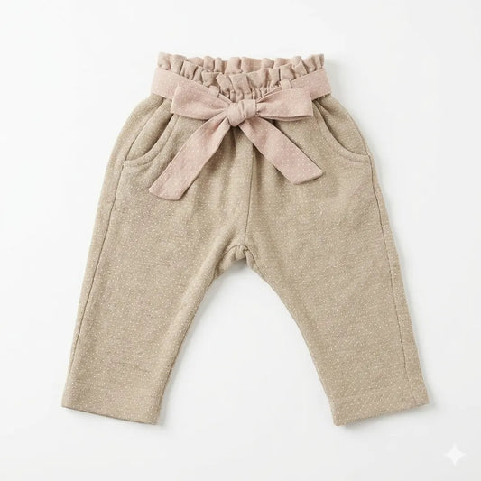 Zara Baby Girl's Khaki All-Over Small Polka Dot Trouser | Zara In Lebanon