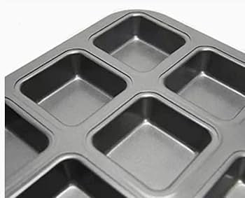 12 Cavity Mini  Brownie Aluminium Baking Tray