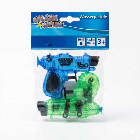 Vedes Blue/Green Splash & Fun 2pcs Water Gun - 60ml | Vedes In Lebanon