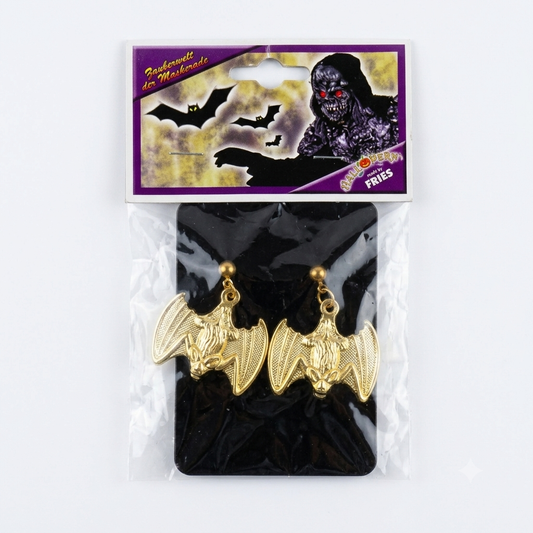 Fries Gold-Tone Batman Earrings Clips | Fries In Lebanon