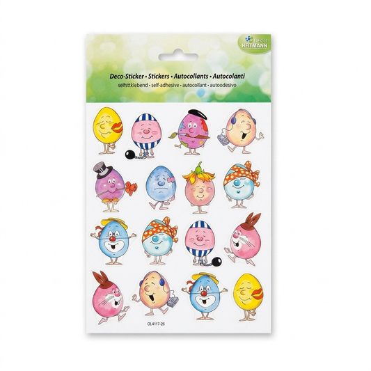 Heitmann Easter Egg Stickers, Eggs Motif, 1 Sheet | Heitmann In Lebanon