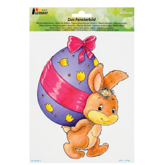 Heitmann Rabbit Holding Easter Egg Window Sticker | Heitmann In Lebanon
