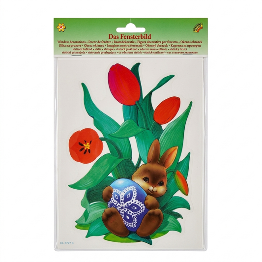Heitmann Bunny Holding Easter Egg Window Sticker | Heitmann In Lebanon