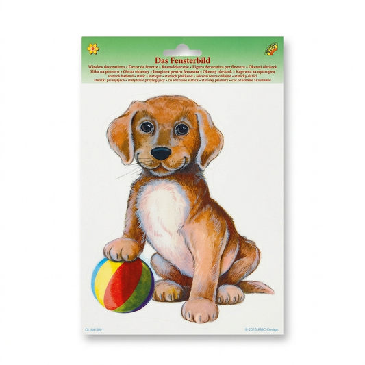 Heitmann Puppy Setting Beside A Ball Window Sticker | Heitmann In Lebanon