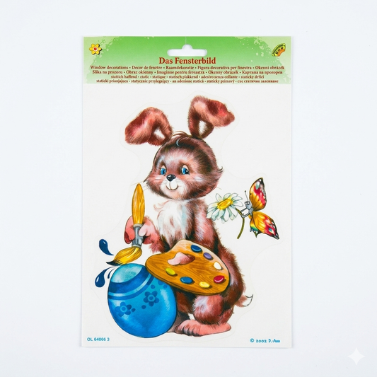 Heitmann Rabbit Painting An Easter Egg Window Sticker | Heitmann In Lebanon
