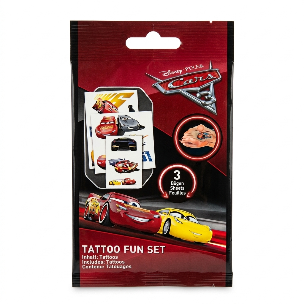 Disney Pixar Cars 3 Tattoo Fun Set | Disney In Lebanon