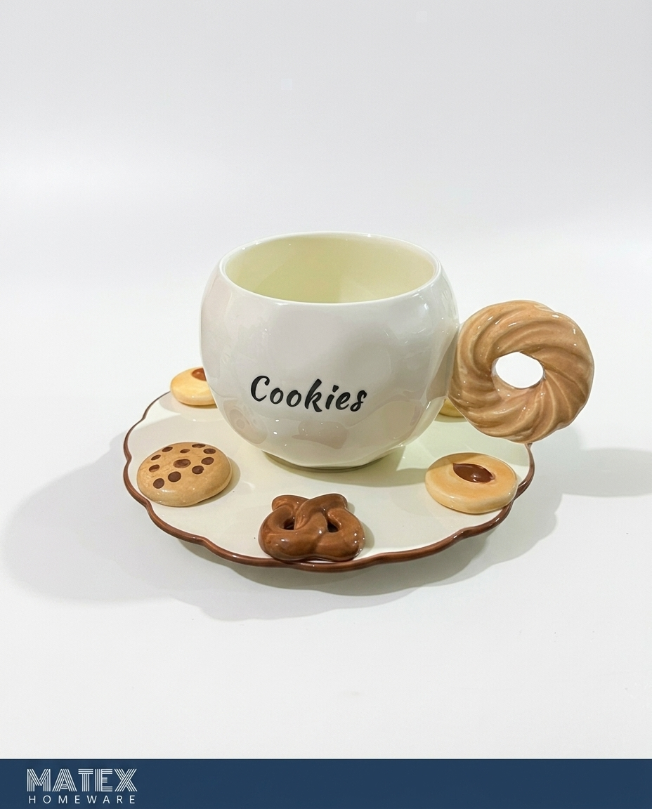 Coffee Gift Ceramic Mug & Saucer Set