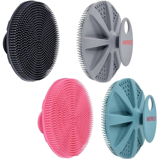 INNERNEED Soft Silicone Body Scrubber Shower Brush- Family Pack ( Set of 4 ) - Medaid International