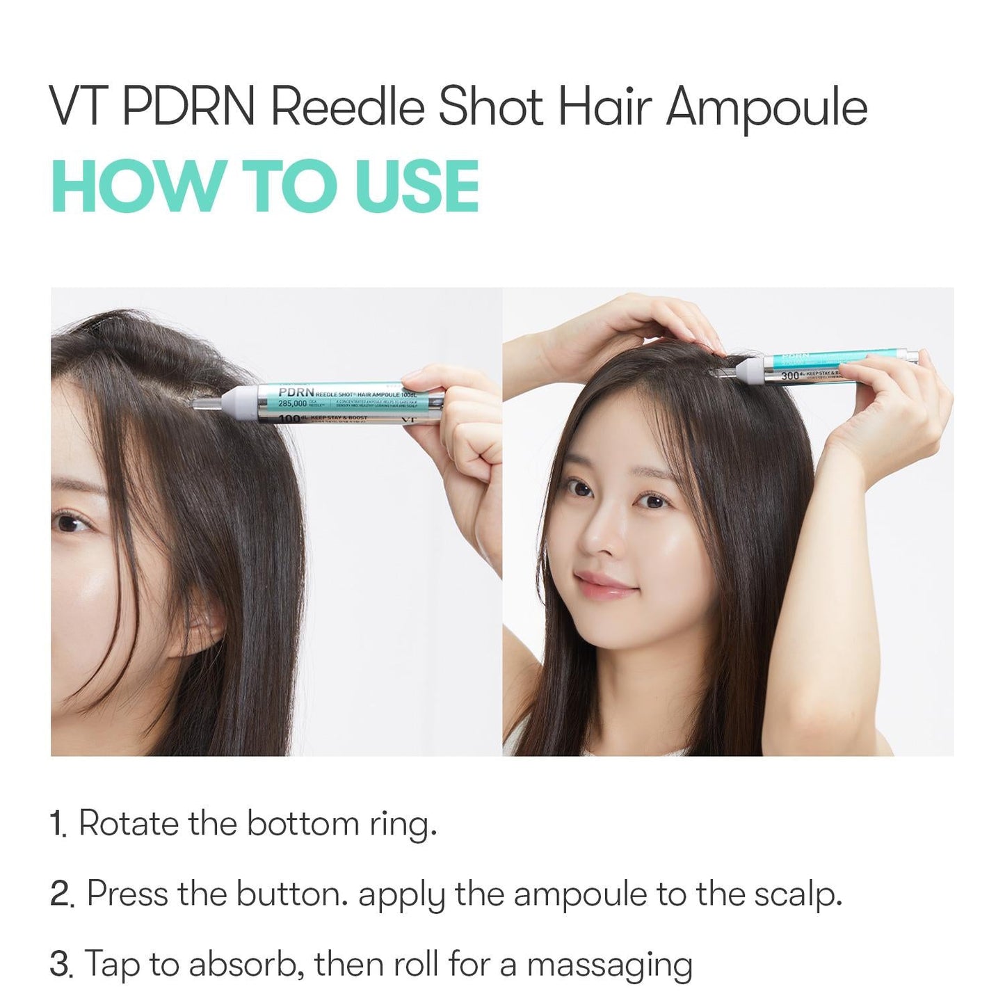 VT PDRN Reedle Shot Hair Ampoule 300dL