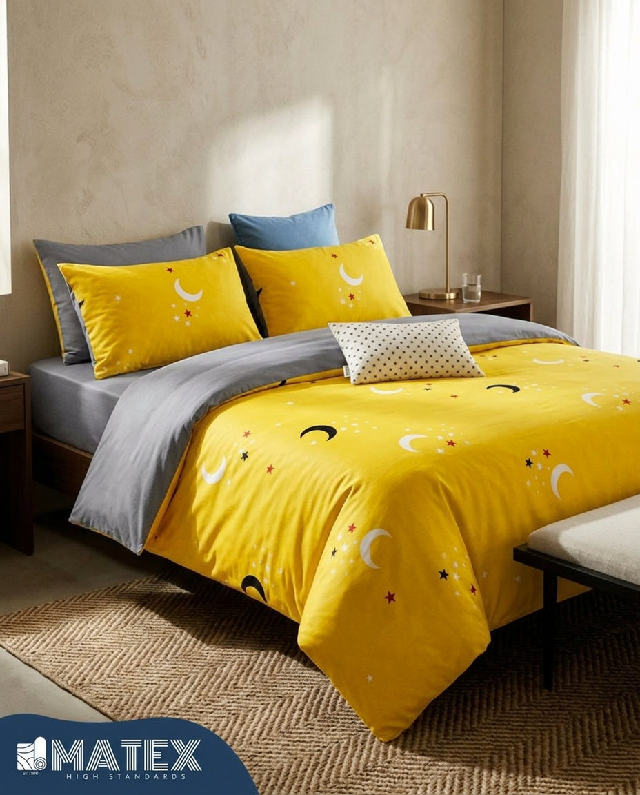 Single size YellowMoon Bed set 130GSM (3pcs)