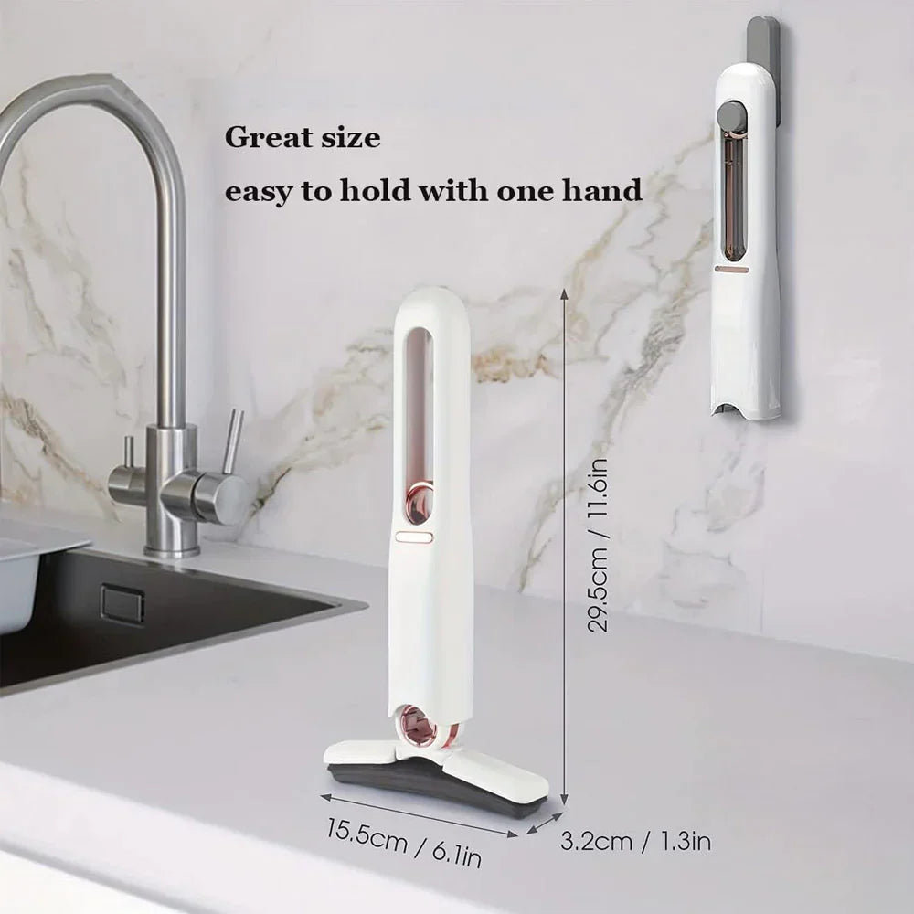 Portable Mini Mop Self-Squeeze Mini Mop For Small Spaces Wet And Dry - Medaid International