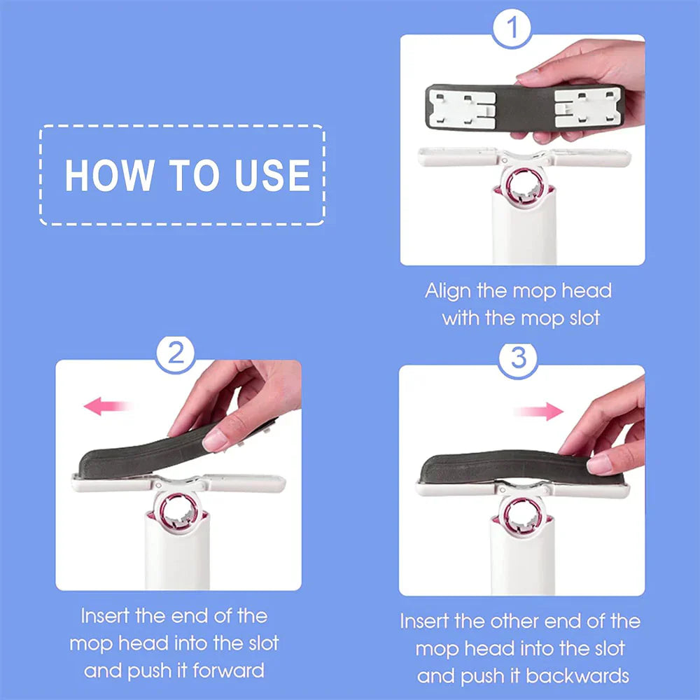 Portable Mini Mop Self-Squeeze Mini Mop For Small Spaces Wet And Dry - Medaid International
