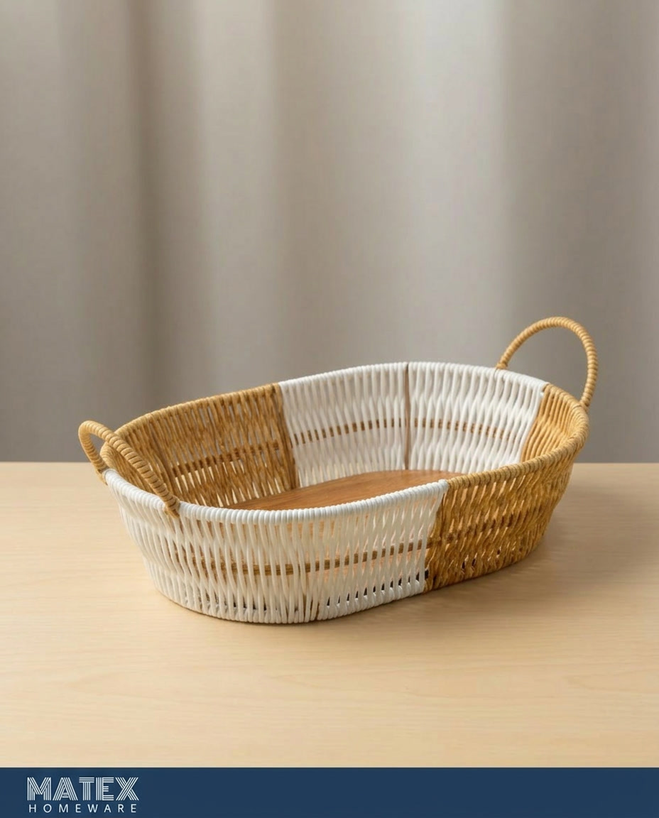 Woven Decor Table Basket with Handle