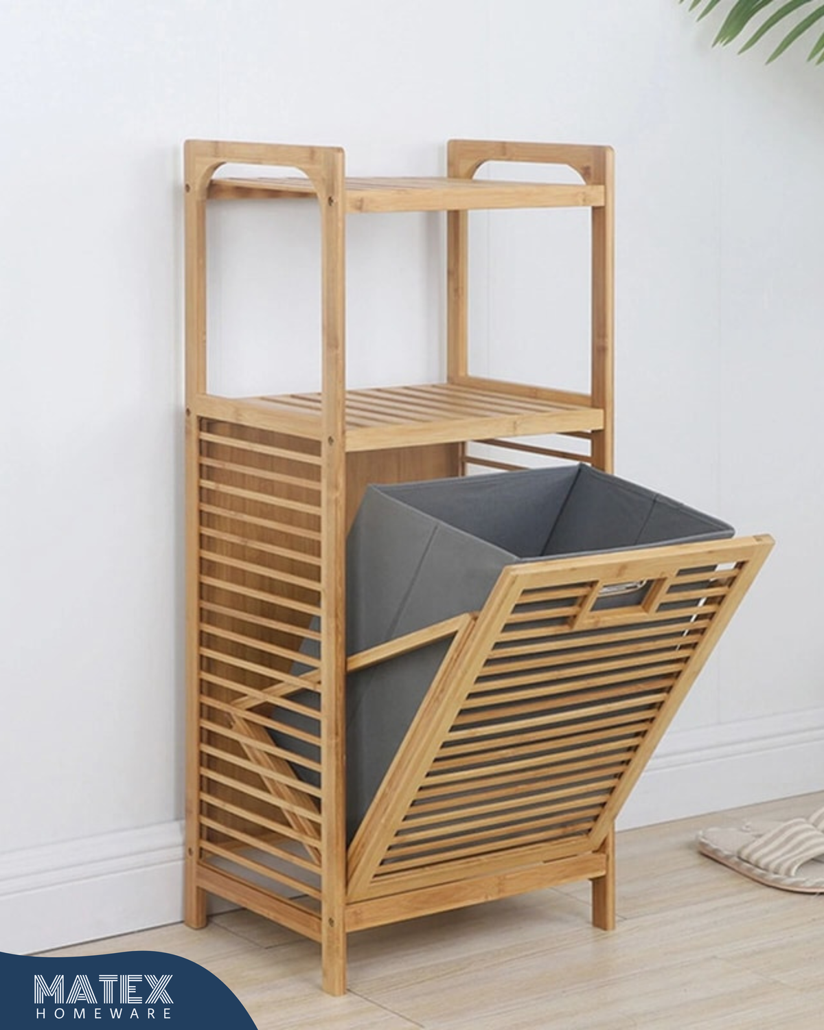 Nordic Bamboo Laundry Organizer