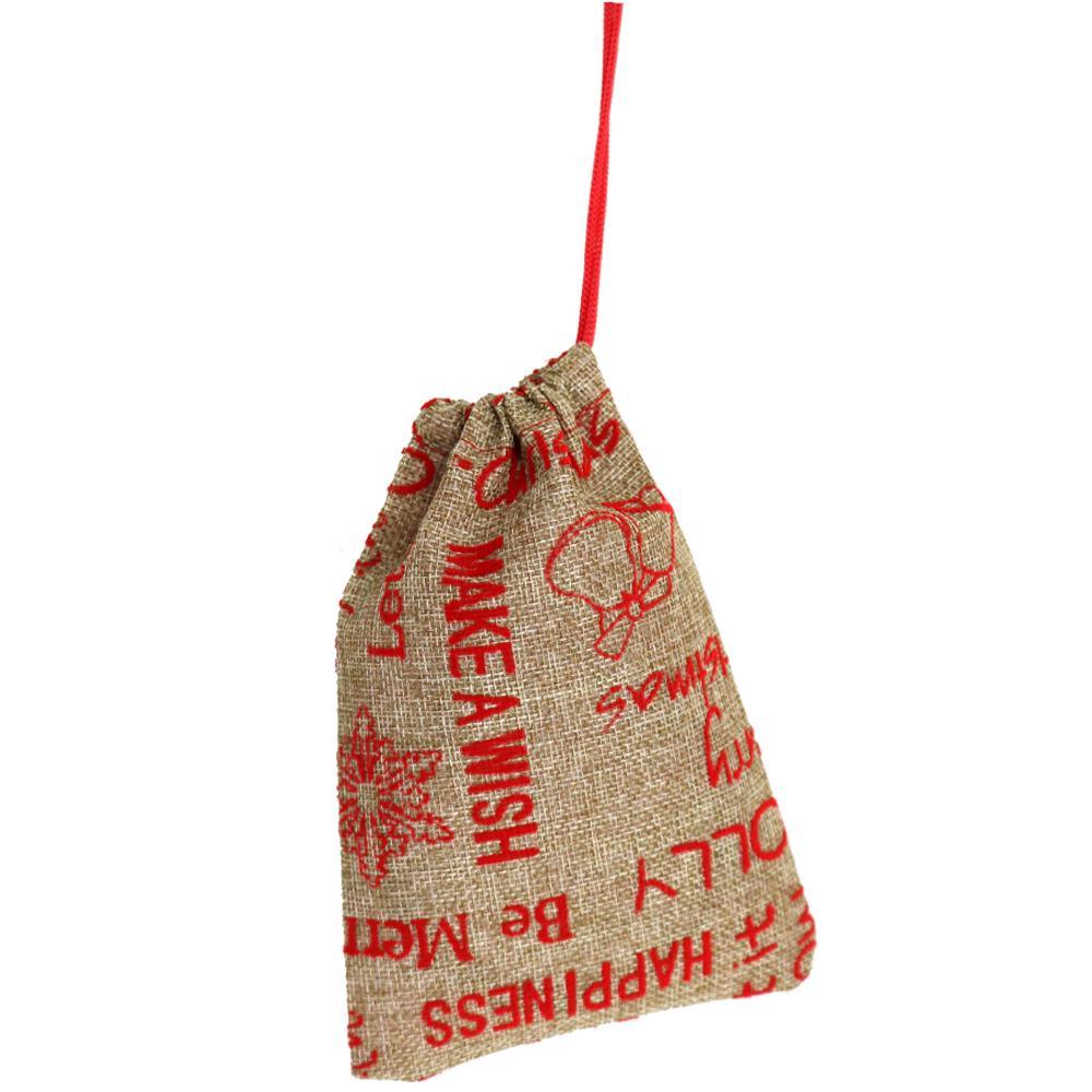 Christmas Straw Gift Bag 9 X 12 Cm