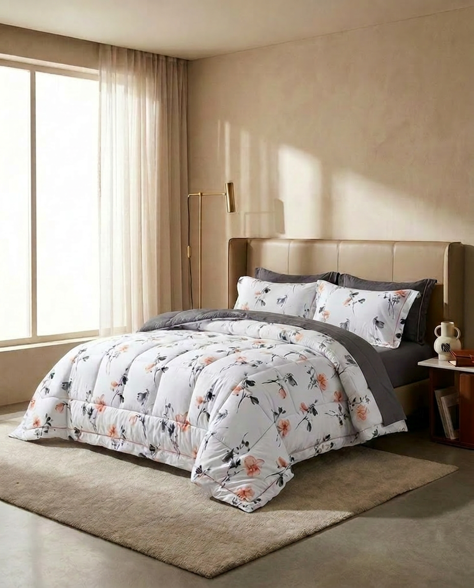DramaticFlower Cotton All-Season Comforter Set