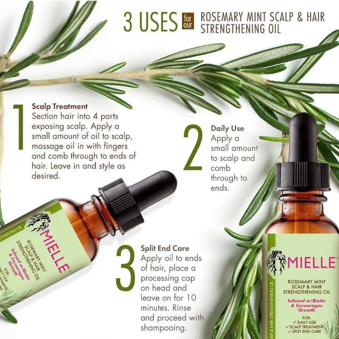 Mielle Rosemary Mint Scalp & Hair Strengthening Oil 59 ml