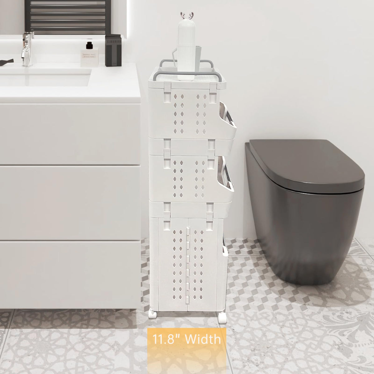 Laundry Basket with Wheels