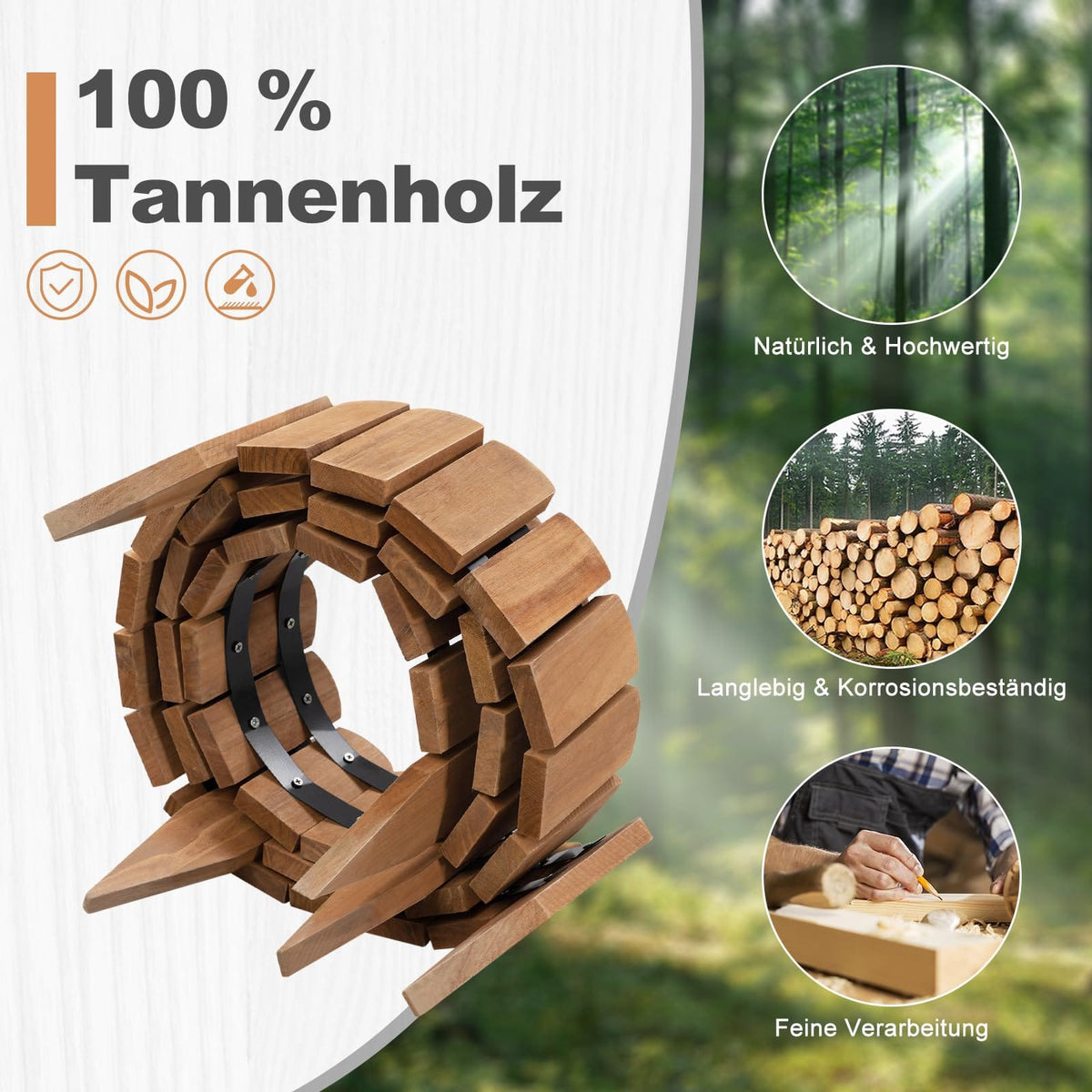 Decorative Wooden Lawn Fence,