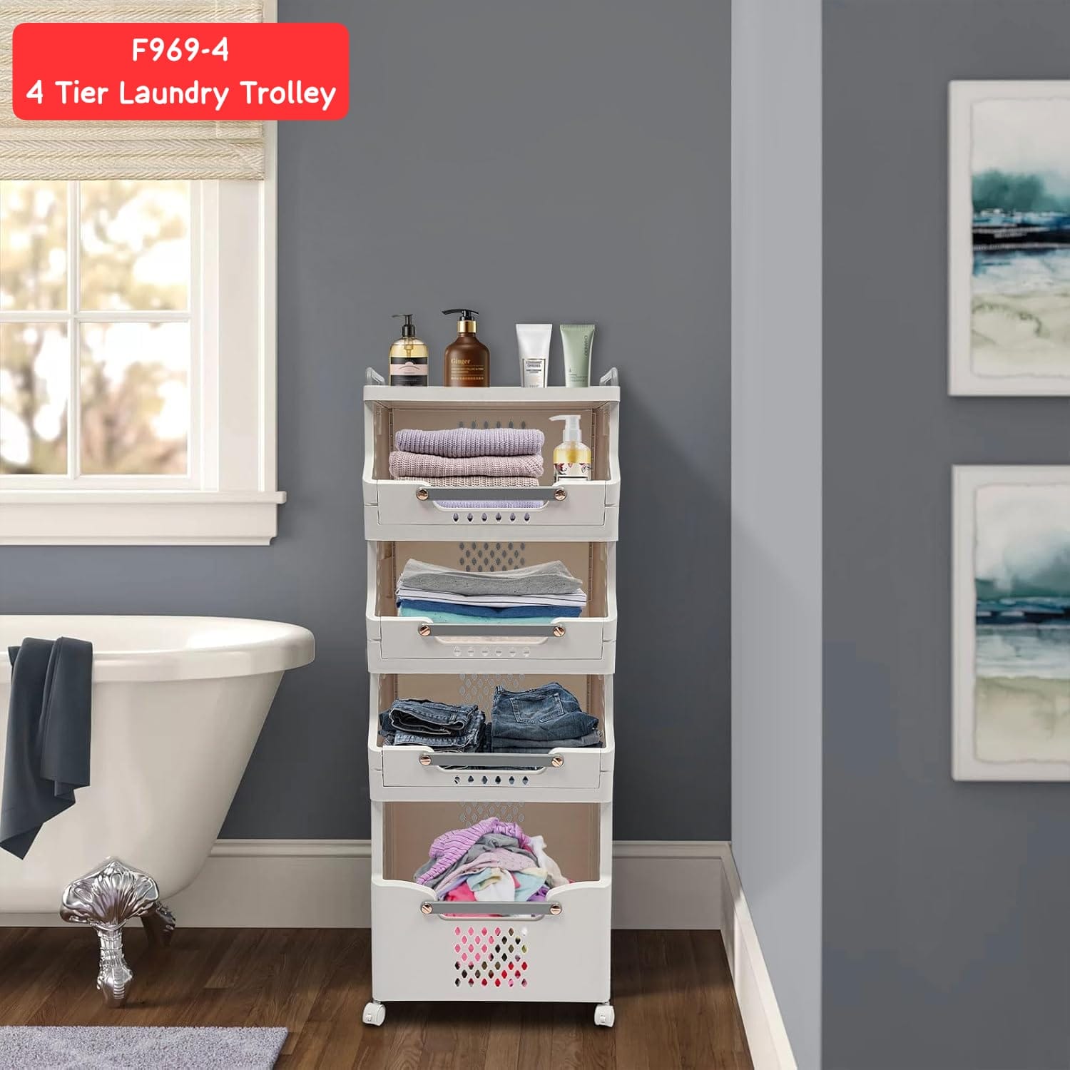 4 LAYERS LAUNDRY BASKET HA2391 - Medaid International
