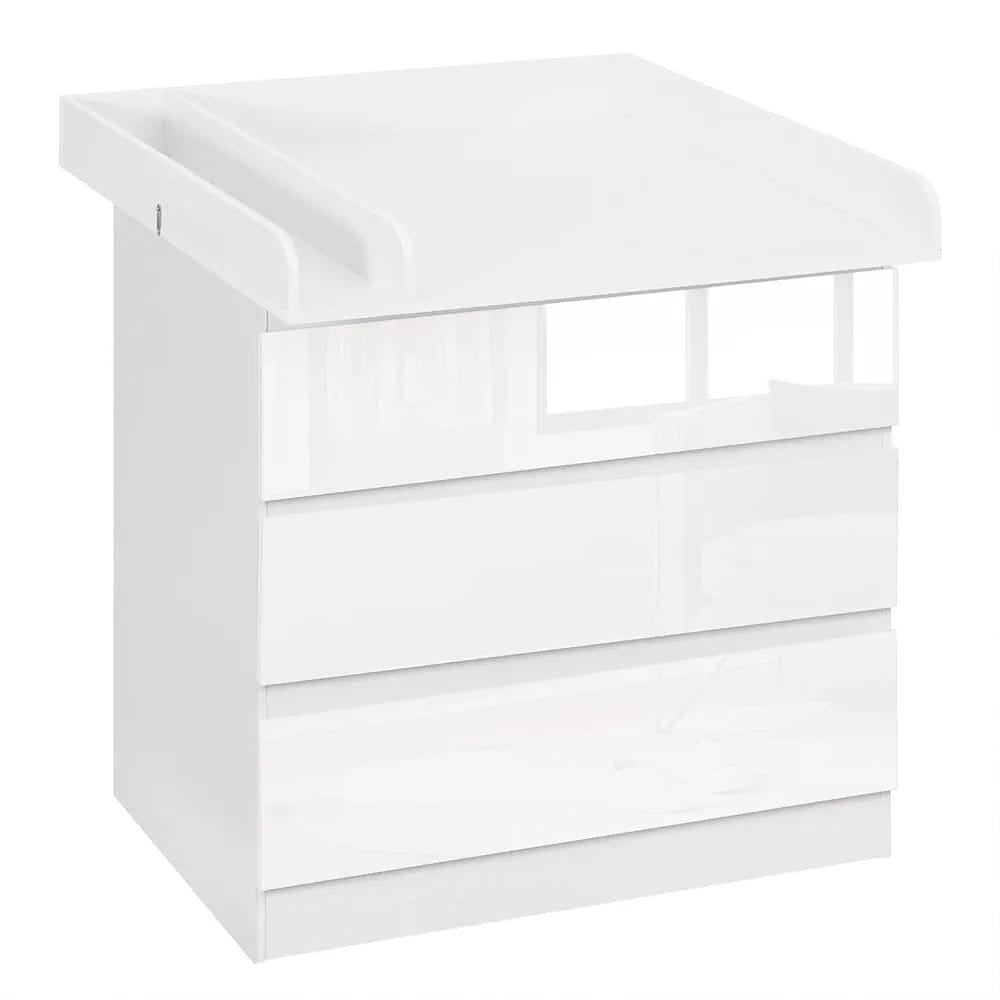 WOLTU Changing Table, Chest of 3 Drawers WT004